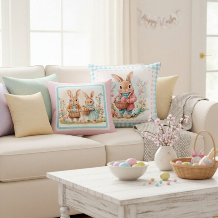 Articole casă - Set 2 fete de perna, model Paste 43 x 43 cm 6220-24A