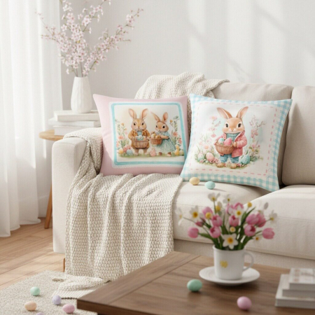 Articole casă - Set 2 fete de perna, model Paste 43 x 43 cm 6220-24A