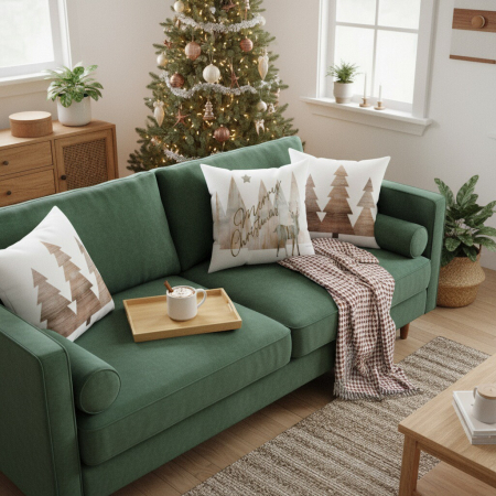 Fata de perna, model Craciun 45 x 45 cm 6220-29 [10]