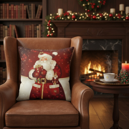 Articole casă - Fata de perna, model Craciun 45 x 45 cm 6220-30