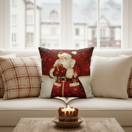 Articole casă - Fata de perna, model Craciun 45 x 45 cm 6220-30