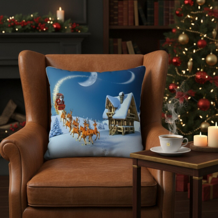 Articole casă - Fata de perna, model Craciun 45 x 45 cm 6220-31