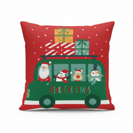 Articole pentru sărbători - Fata de perna, model Craciun 45 x 45 cm 6220-33