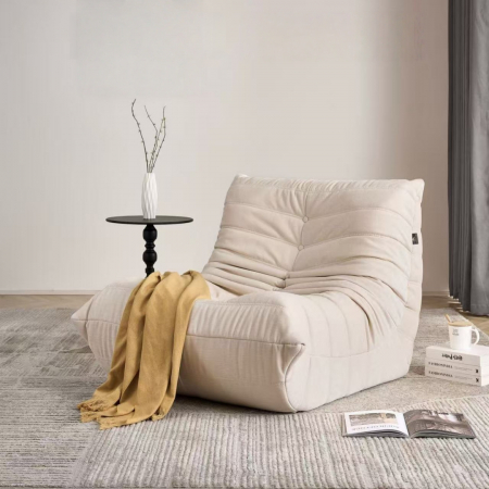Articole casă - Fotoliu premium tip puf si interior din spuma cu memorie S0F007alb