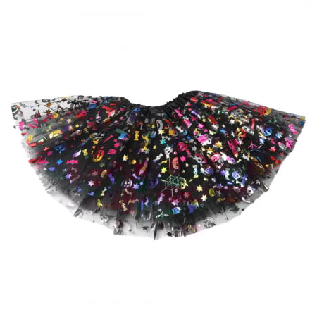Îmbrăcăminte copii - Fusta tutu balerina pentru Hallowen, din Tul MAS-003negru