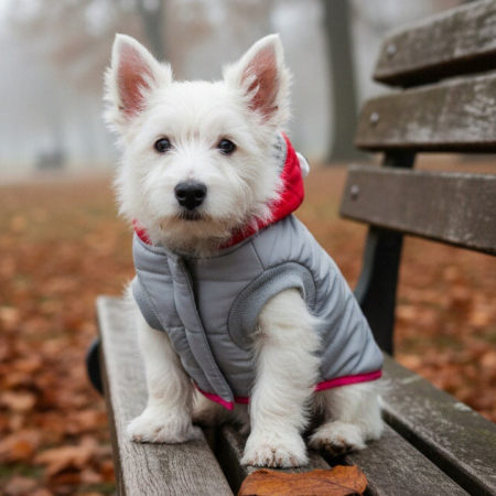 Animale de companie - Geaca cu gluga flausata XINA2121gri