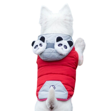 Geaca cu gluga flausata XINA2121rosu [6]