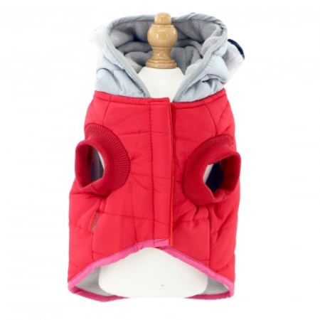 Geaca cu gluga flausata XINA2121rosu [4]