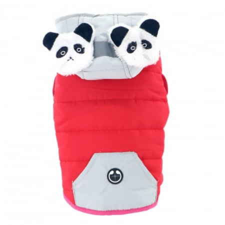 Geaca cu gluga flausata XINA2121rosu [3]