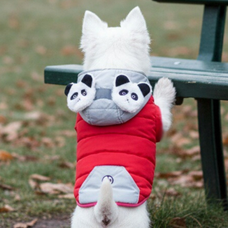 Geaca cu gluga flausata XINA2121rosu [0]