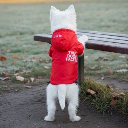 Haine - Geaca cu gluga MDL-2410rosu