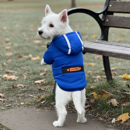 Animale de companie - Geaca cu gluga MDL-2417albastru