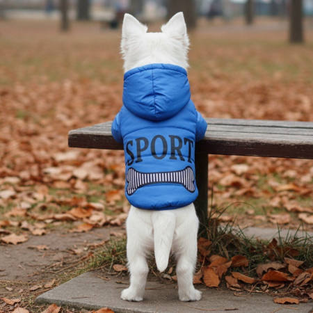 Haine - Geaca cu gluga MDL-2418albastru