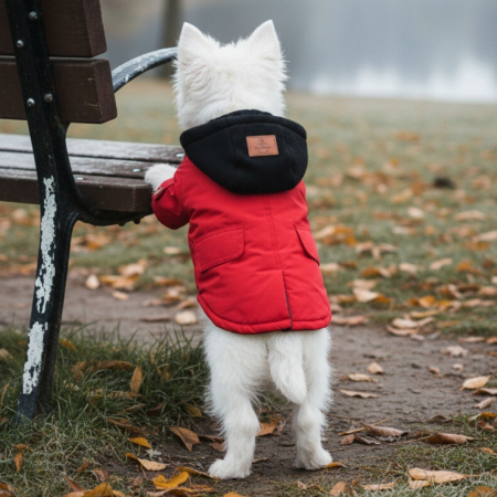 Haine - Geaca cu gluga XINA2115rosu