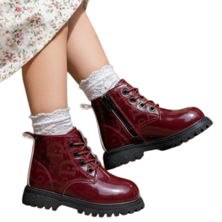 Ghete - Ghete cu aspect lacuit XA-126visiniu