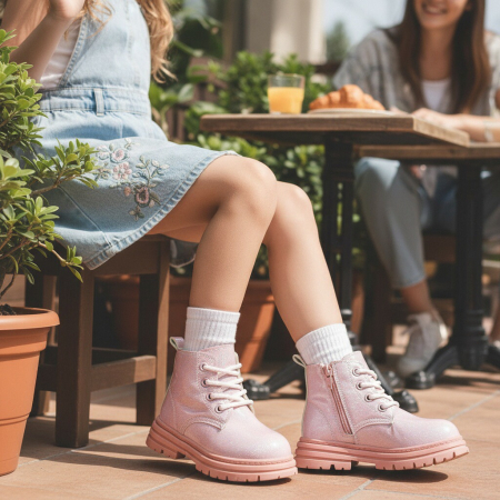 Ghete - Ghete cu aspect stralucitor XA-125roz