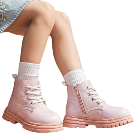 Ghete - Ghete cu aspect stralucitor XA-125roz