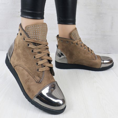 Damă - Ghete imblanite BL-4khaki