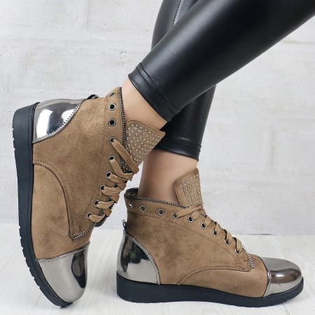 Damă - Ghete imblanite BL-4khaki