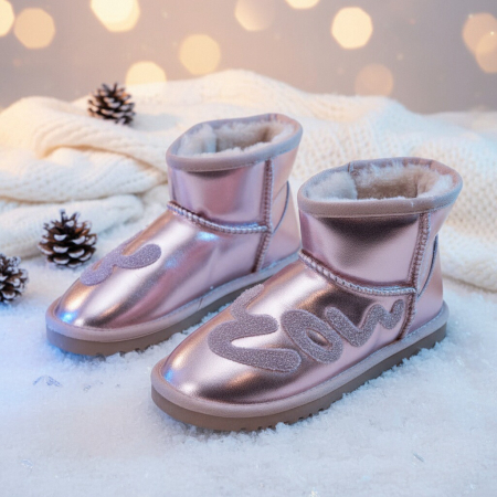 ÎNCĂLȚĂMINTE DAMĂ 39.99 - Ghete imblanite B21-170roz