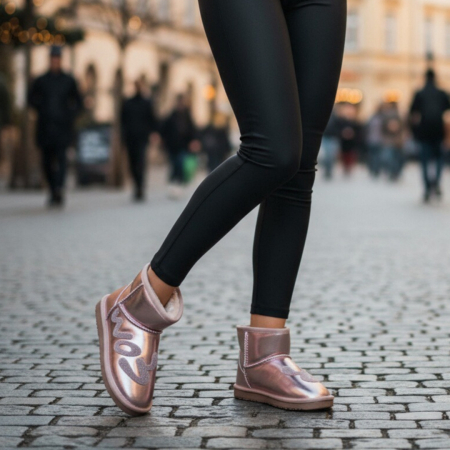 ÎNCĂLȚĂMINTE DAMĂ 39.99 - Ghete imblanite B21-170roz