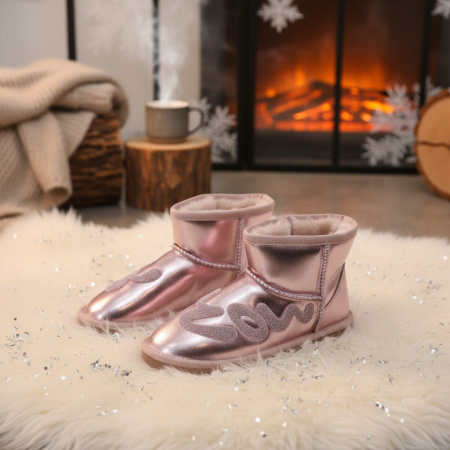 ÎNCĂLȚĂMINTE DAMĂ 39.99 - Ghete imblanite B21-170roz