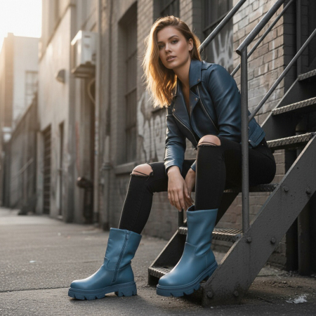 Ghete - Ghete imblanite B21-68albastru