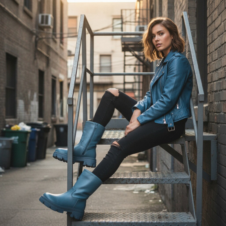 Ghete - Ghete imblanite B21-68albastru