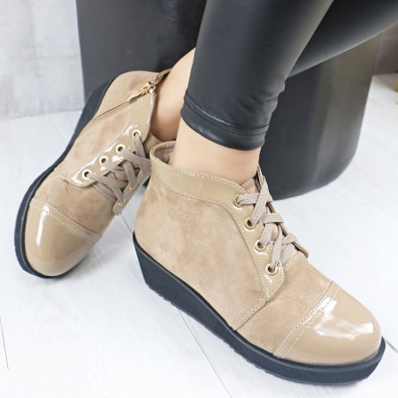 Damă - Ghete imblanite KL002khaki