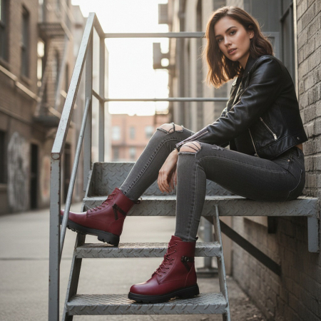 Damă - Ghete imblanite L686-1