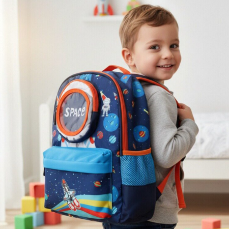 Ghiozdane - Ghiozdan pentru scoala, model Astronaut ZY-25123bleumarin