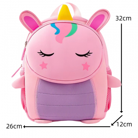 Ghiozdane - Ghiozdan pentru gradinita sau scoala, model Unicorn ZY-90312roz