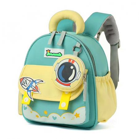 Ghiozdan pentru gradinita sau scoala cu accesoriu pusculita ZY-2412verde [9]