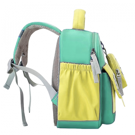 Ghiozdan pentru gradinita sau scoala cu accesoriu pusculita ZY-2412verde [7]