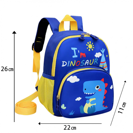 Ghiozdane - Ghiozdan pentru gradinita sau scoala cu model Dinozaur ZY-2037albastru