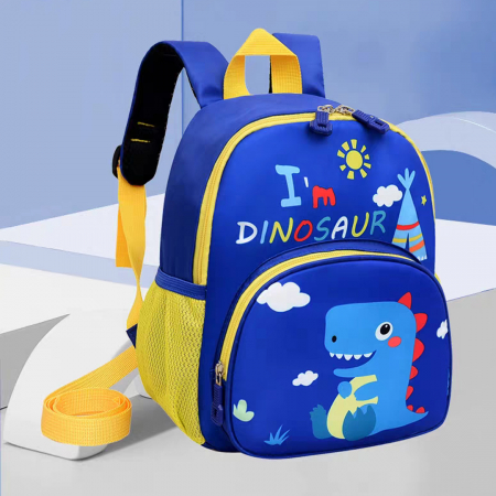 Ghiozdane - Ghiozdan pentru gradinita sau scoala cu model Dinozaur ZY-2037albastru