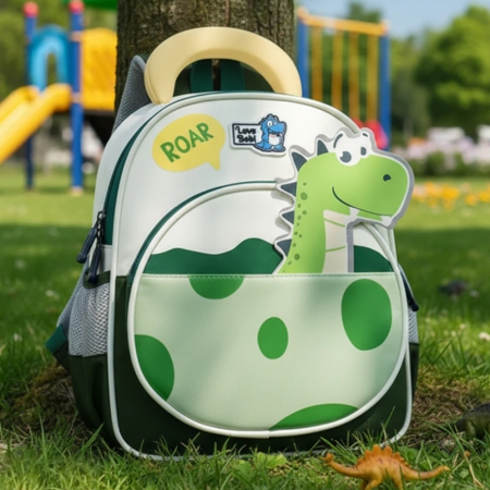 Ghiozdane - Ghiozdan pentru gradinita sau scoala, model Dinozaur ZY-25124verde