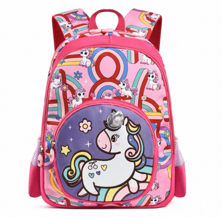 Ghiozdan pentru gradinita sau scoala, model Unicorn ZY-2545-1fucsia [10]