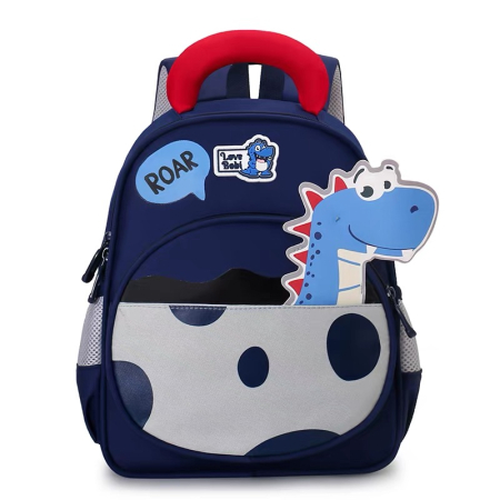 Ghiozdane - Ghiozdan pentru gradinita sau scoala, model Dinozaur ZY-25124bleumarin