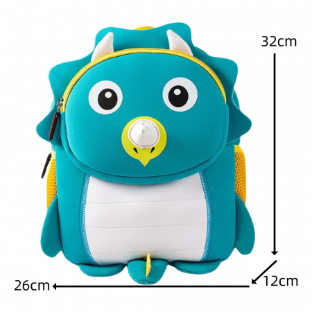 ARTICOLE ȘCOLARE - Ghiozdan pentru gradinita sau scoala, model Pinguin ZY-90312verde