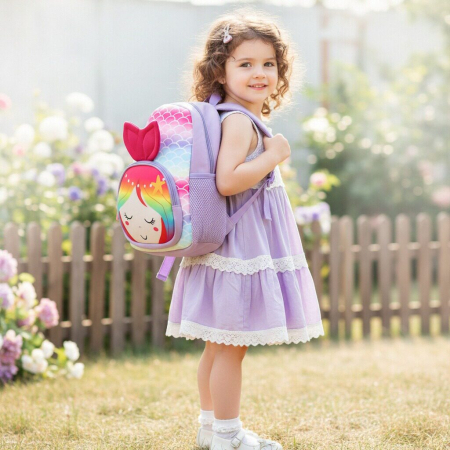 Ghiozdane - Ghiozdan pentru gradinita sau scoala, model Sirena ZY-25128mov