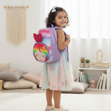 Ghiozdane - Ghiozdan pentru gradinita sau scoala, model Sirena ZY-25128mov