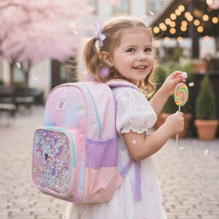 Ghiozdane - Ghiozdan pentru gradinita sau scoala ZY-25122roz