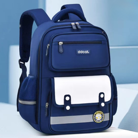 Ghiozdane - Ghiozdan pentru scoala cu spate ortopedic ZY-568-1bleumarin