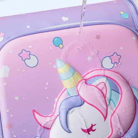 Ghiozdane - Ghiozdan 3D pentru scoala impermeabil, model Unicorn ZY-558mov