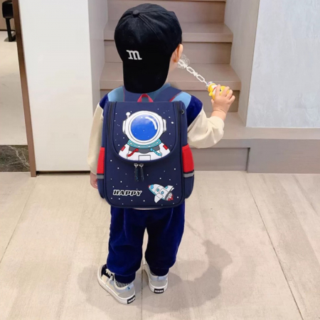 Ghiozdane - Ghiozdan pentru scoala impermeabil, model Astronaut ZY-559bleumarin
