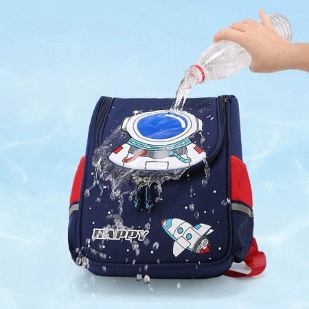Ghiozdane - Ghiozdan pentru scoala impermeabil, model Astronaut ZY-559bleumarin