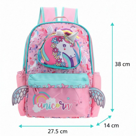 Ghiozdane - Ghiozdan pentru scoala, model Unicorn ZY-25123roz