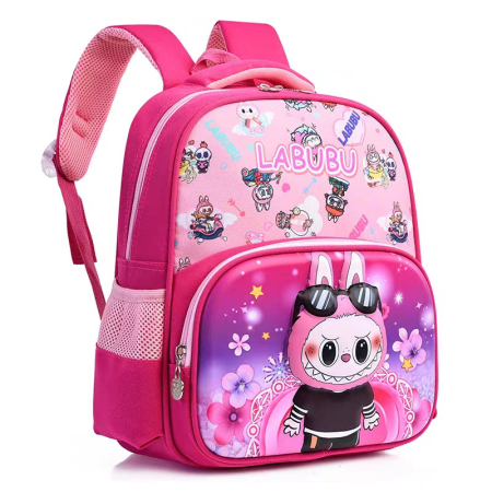 Ghiozdane - Ghiozdan pentru scoala, model desene animate Labubu ZY-0251roz