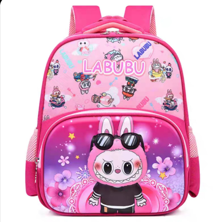 Ghiozdane - Ghiozdan pentru scoala, model desene animate Labubu ZY-0251roz